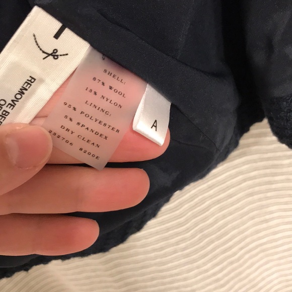 NWOT Ann Taylor wool cropped pea coat large - Picture 7 of 9